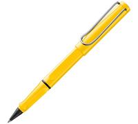 Lamy safari roll-ink yellow: roller con cartucho de tinta, empuñadura ergonómica, trazo M, escritura cómoda prolongada, fabricado de plástico ASA resistente, incl. cartucho de tinta azul T10