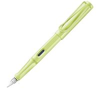 Lamy safari springgreen - Pluma estilográfica con empuñadura ergonómica y plumín de acero pulido en tamaño M - ideal para cualquier escritura y caligrafía - incluye cartucho T 10 azul - Diestro