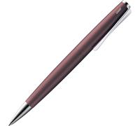 Lamy studio orion matt bolígrafo - cuerpo elegante de acero inoxidable - con clip helicoidal - recambio gigante M 16 en ancho de trazo M en negro incl.