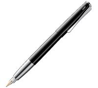 Lamy studio pianoblack pluma- cuerpo metálico elegante - plumín de oro de 14 quilates, parcialmente platinado en M - cartucho de tinta T 10 blue incl.