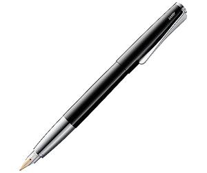 Lamy studio pianoblack pluma- cuerpo metálico elegante - plumín de oro de 14 quilates, parcialmente platinado en EF - cartucho de tinta T 10 blue incl.