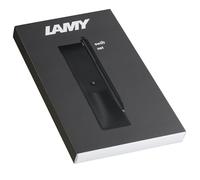 Lamy swift matt black roller set de regalo - roller con sensación de escritura fluida - cuerpo de metal y ancho de trazo B - recambio M 66 en azul y estuche de cuero natural incl.