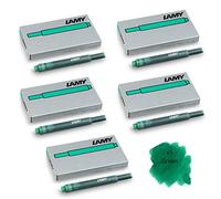 Lamy T10 Verde Cartuchos de Tinta para Plumas Recambios Recambio Repuesto Para Todo Lamy Estilográfica Plumas (Paquete De 5-25 Tinta)