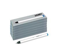 LAMY T11 Juego de 6 cartuchos de tinta con gran suministro de tinta y punta de acero inoxidable en color azul (borrable) para bolígrafo modelo 311 Lamy Balloon - 18 minas
