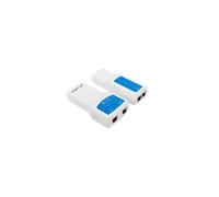 Lanberg NT-0402 Comprobador de cables de red - Comprobador PoE - Azul, Blanco