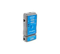 Lanberg Comprobador de cables de red NT-0403 RJ-45 RJ-11 USB PoE Azul