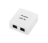 Lanberg ou5-0002-w caja de tomacorriente rj-45 blanco