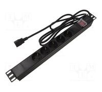 Regleta de enchufes PDU-05F-0200-IEC-BK: conectores: 5 230VAC 10A negro 2
