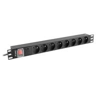 Lanberg pdu-08e-0200-bk unidad de distribución de energía (pdu) 8 sa