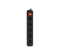 Lanberg ps1-05f-0150-bk base múltiple 1,5 m 5 salidas ac interior neg