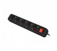 Lanberg ps1-05f-0300-bk base múltiple 3 m 5 salidas ac interior negro
