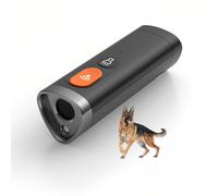 Lancoon Ahuyentador Ultrasónico de Mano para Perros con Modo Linterna Detenedor de Ladridos Recargable de Larga Duración Entrenamiento del Comportamiento Fácil de Usar para Perros Interior Exterior
