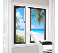 Landrip Kit Ventana Aire Acondicionado Portátil, Sellado de Ventanas de Aire Acondicionado 300 x 45 cm, para Dispositivos Móviles de Aire Acondicionado, Todas las Ventanas, Mantén la Casa Fresca
