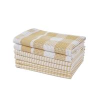LANE LINEN Paños de cocina 100% algodón para cocina, paquete de 6 paños de cocina para lavar platos, paños de cocina ultra suaves de secado rápido, trapos reutilizables para lavar platos, 12 x 12