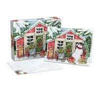 Lang Snowman'S Farmhouse Tarjetas de Navidad en caja (1004896)