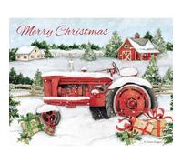 LANG Tarjetas de Navidad en caja de tractor nevado (1004844)