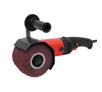 LANNADD Máquina de satén 1580 W Amoladora de cepillo de doble vástago cable lijadora de cepillo velocidad variable con cubierta protectora