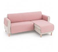Lanovenanube - Funda Chaise Longue Acolchado Mallorca - Práctica Reversible 240 cm - Color Rosa