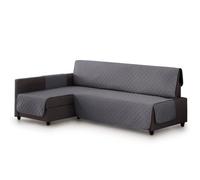 Lanovenanube Funda sofá Cama Acolchado Mallorca. Funda Chaise Longue hasta 215 cm. Máxima adaptabilidad y Tacto Suave, Lavable en Lavadora. Compatible con sofá FRIHETEN. Brazo Derecha, Gris C10