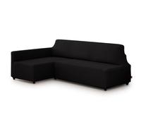 Lanovenanube Funda sofá Cama Bali. Funda Chaise Longue hasta 220 cm. Multielástica, máxima adaptabilidad y Tacto Suave, Lavable en Lavadora. Compatible con sofá FRIHETEN. Brazo Derecha, Negro C11