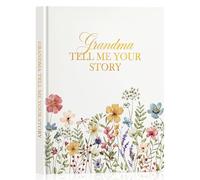 Lanpn Diario Abuelas Cuéntame tu Historia con 260+ Preguntas, Abuela Cuentame la Historia de Tu Vida, Grandma Tell Me Your Life Story Journal, Día de la Madre Cumpleaños Navidad Regalo, Inglés