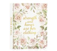 Lanpn Diario de Oración para Mujeres, Cuaderno de Oraciones 68 Semanas Devocional & Estudio de La Biblia, Bible Prayer Study Journal, Diario Cristiano, Regalos Religiosos, Inglés, Cubierta de Cuero