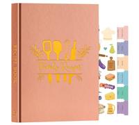 Lanpn Libro de Recetas Para 70 Recetas, B5 Mi Cuaderno Recetas Tapa Dura, Recetario de Cocina para Escribir, Recipe Journal Book, Libretas para Recetas de Cocina en Blanco, Rosa, Inglés