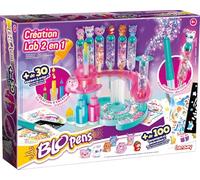 Lansay - BLOPENS - Creation Lab 2 en 1 - Laboratorio creativo desde 6 años para crear sus propios colores, personalizar sus rotuladores y dibujar con efecto airbrush - Actividad DIY para niños