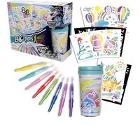Lansay - BLOPENS X-TRA - Crea'Mug - Kit de personalización Taza con Taza - para niños a Partir de 6 años - 8 Rotuladores Blopens + 9 Plantillas Reutilizables + 11 Láminas de Dibujo