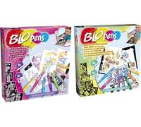 Lansay Bundle of Blopens - Actividades Hadas + Set de Actividades Bebés de Animales - Dibujos y colorear - A partir de 5 años