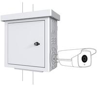 Lanview Gabinete para Cámaras CCTV Serie Radius para 4 Cámaras Montado en Poste