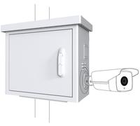Lanview Logon Midi Radius Gabinete CCTV para 4 cámaras Montado en Poste