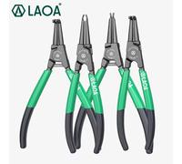 LAOA, 1 pieza, alicates de clip, alicates de retención de anillo de sujeción de eje, herramienta especializada CR-NI de 7 "para montaje de anillos de resorte interiores y exteriores 4pcs Pliers