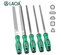 LAOA, 1 Uds., lima de dientes medianos de alta dureza, herramienta de molienda de Metal, lima plana, lima redonda cuadrada, pulido de bordes, flie de talla grande LA143992 Medium Toothed