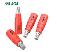 LAOA-enchufe giratorio de acero al cromo vanadio aislado, 3/8 ", 12 ángulos, broca de ciruela M6 M8 M10 M12 LA155106 M6-8-10-M12
