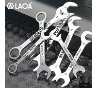 LAOA-Juego de Mini llaves abiertas, llave fina de acero inoxidable, llave combinada, llave pequeña práctica, llave pequeña práctica 8pcs Sets LA352801