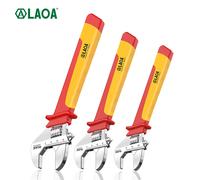 LAOA-llave ajustable con aislamiento, herramientas de reparación de mano con cubierta de mango de mantenimiento de electricista, Universal, 8 "/10"/12 ", 1000V LA152316