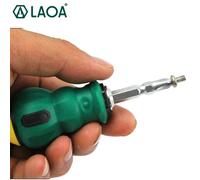 LAOA Mini destornillador S2 aleación de acero destornillador de doble uso Phillips destornillador recto espacio estrecho PH2 LA612638