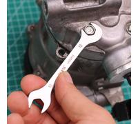 LAOA mini llave fina doble abierta de acero inoxidable llave de doble propósito reparación de automóviles juego de herramientas para el hogar 8MM LA352708