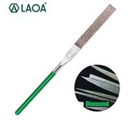 LAOA-raspadora de limas de diamante, herramienta de tallado de Metal en forma de triángulo, semicircular plano, herramientas de fresado cuadradas, 1 unidad Triangle LA165404
