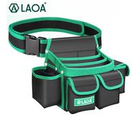 LAOA-riñonera de electricista de talla grande, bolso de carpintero multifuncional, bolso de herramientas de tela Oxford 1680D grueso LA123112