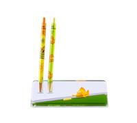 Lapicero Simpson - Portalapices escritorio + Boligrafo y Portaminas : Regalos Los Simpson Merchandising | Papeleria: Organizador escritorio con Figura Flotante como Accesorio de Decoracion OFICIAL