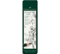 Lapiceros Grafito FABER-CASTELL 9000 Jumbo, Caja x5 Surtidos