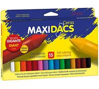 Lapices cera alpino maxidacs caja de 15 unidades colores surtidos