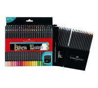 Lápices Color FABER-CASTELL Black Edition, Soporte Desplegable x50 Colores