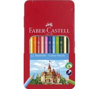 Lápices Color FABER-CASTELL Ecolápices, Caja Metal x12 Colores