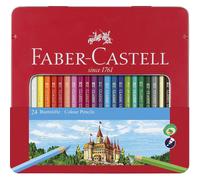 Lápices Color FABER-CASTELL Ecolápices, Caja Metal x24 Colores