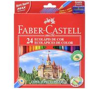 Lápices Color FABER-CASTELL Ecolápices, Caja x24 Colores