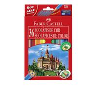 Lápices Color FABER-CASTELL Ecolápices, Caja x36 Colores