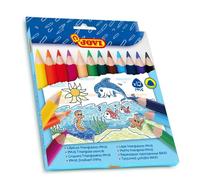 Lápices Color JOVI Maxi, Estuche x12 Colores